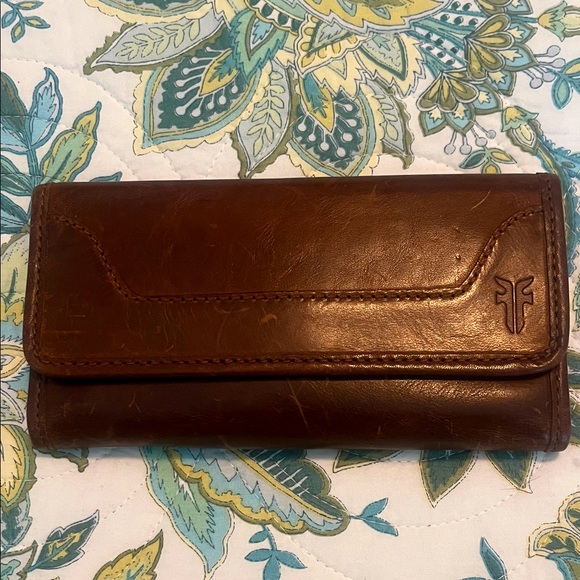 Frye brown leather wallet. - Picture 1 of 9